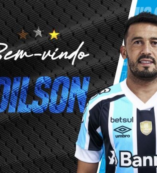 Edilson é anunciado oficialmente pelo Grêmio.