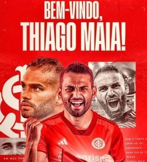 Thiago Maia é anunciado como reforço do Inter.