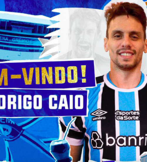 Grêmio anuncia contratação do zagueiro Rodrigo Caio.