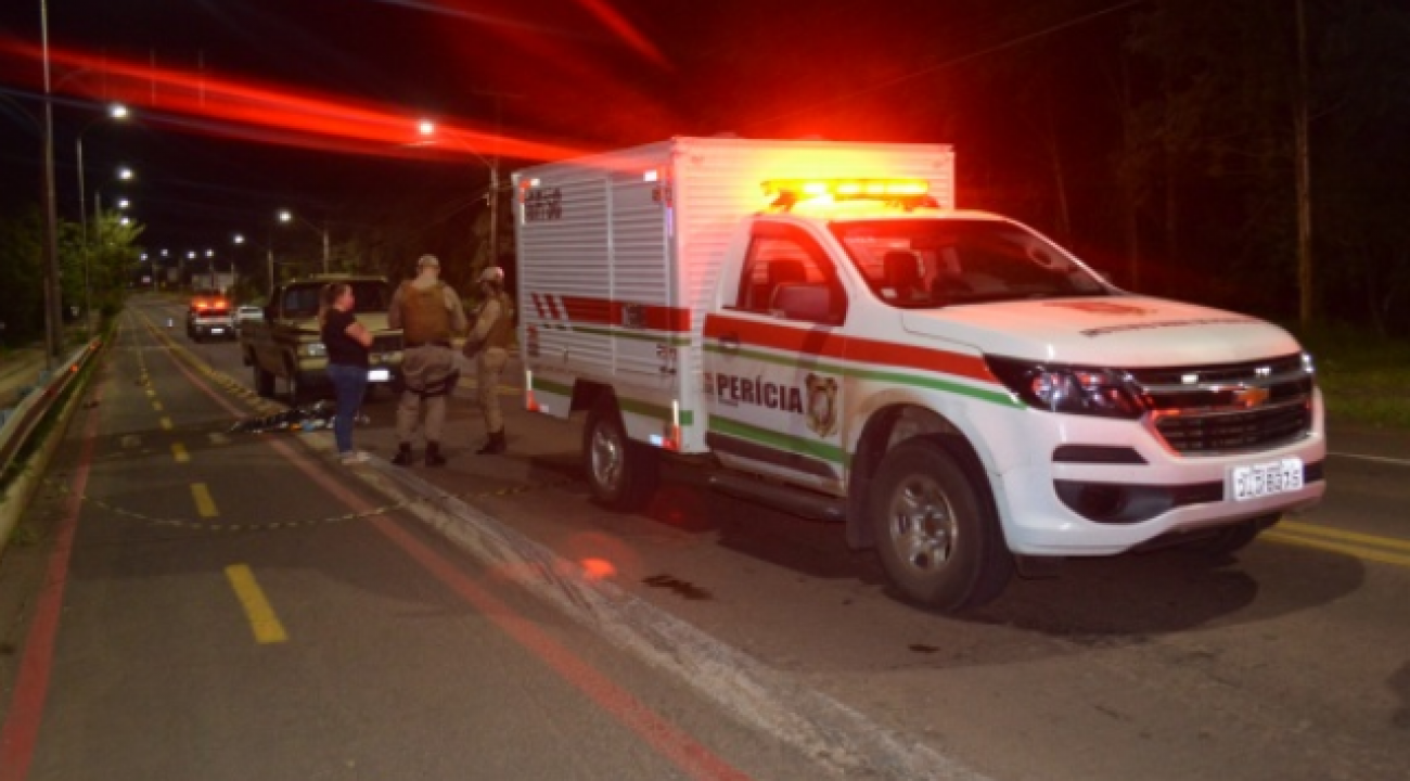 Mulher morre atropelada em São Miguel do Oeste.