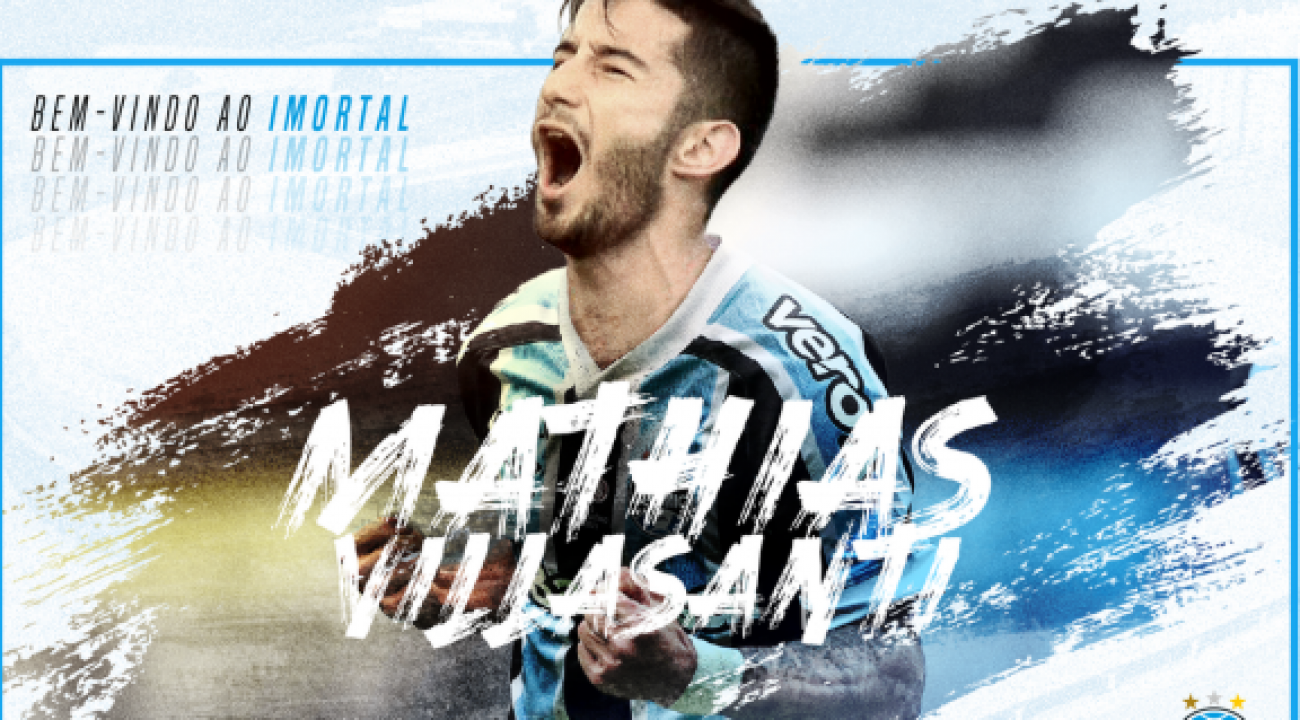 Grêmio anuncia contratação do volante Villasanti.