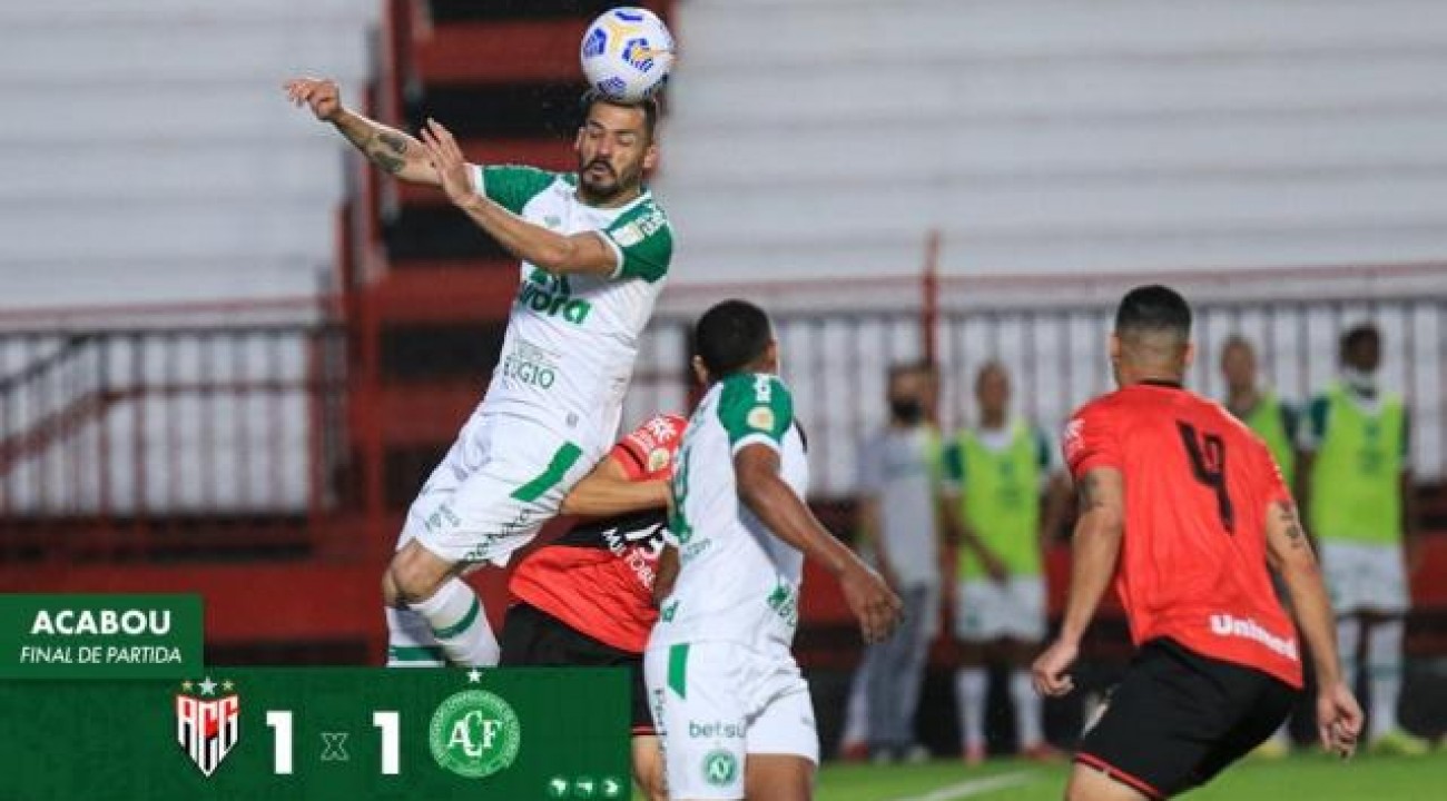 Na Chapecoense, tudo continua empatado.