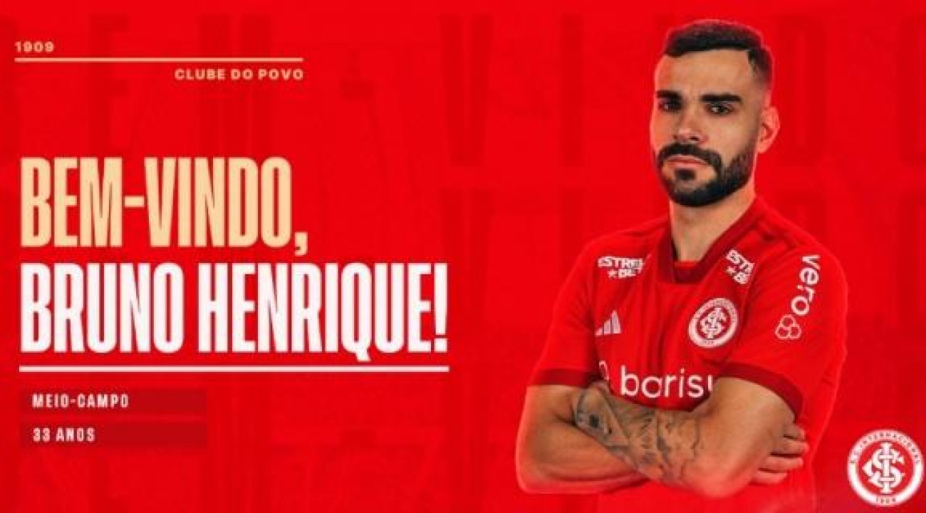 Inter anuncia contratação de Bruno Henrique.