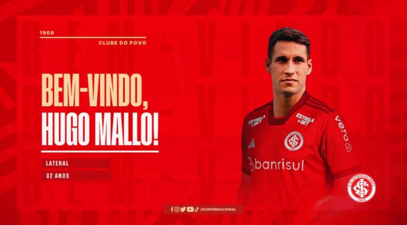 Inter anuncia contratação de lateral espanhol Hugo Mallo.