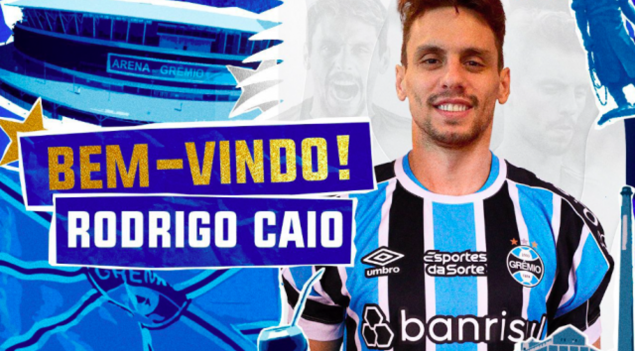 Grêmio anuncia contratação do zagueiro Rodrigo Caio.